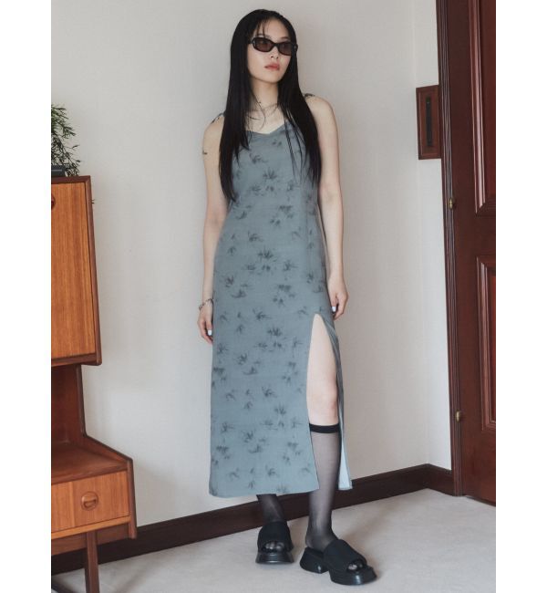 EMODA「ロングスリットキャミソールワンピース」|ワンピース|