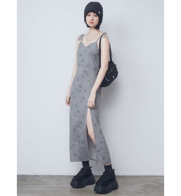 EMODA「ロングスリットキャミソールワンピース」|ワンピース|
