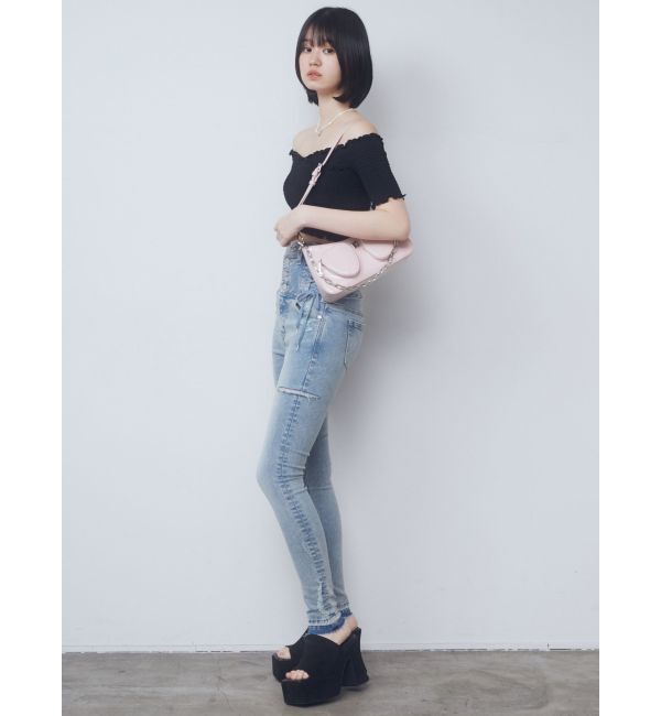 EMODA「フィットクロスバンドトップ」|Tシャツ・カットソー|