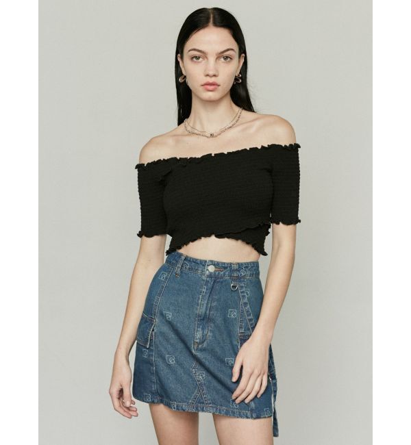 EMODA「フィットクロスバンドトップ」|Tシャツ・カットソー|