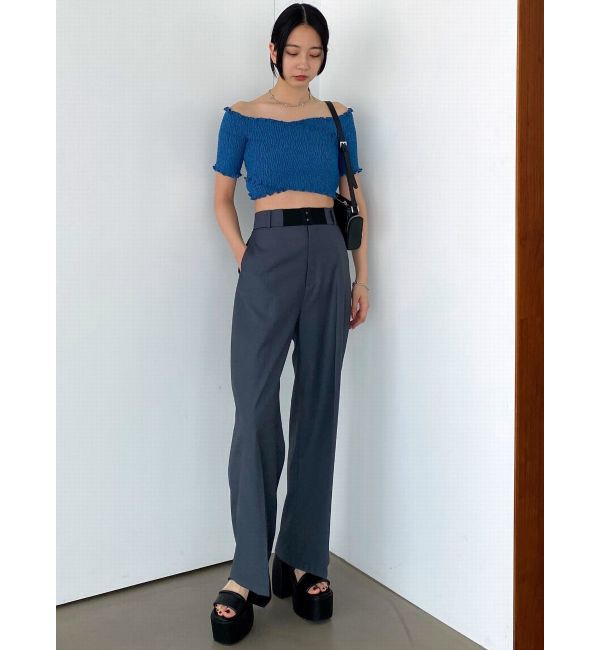 EMODA「フィットクロスバンドトップ」|Tシャツ・カットソー|