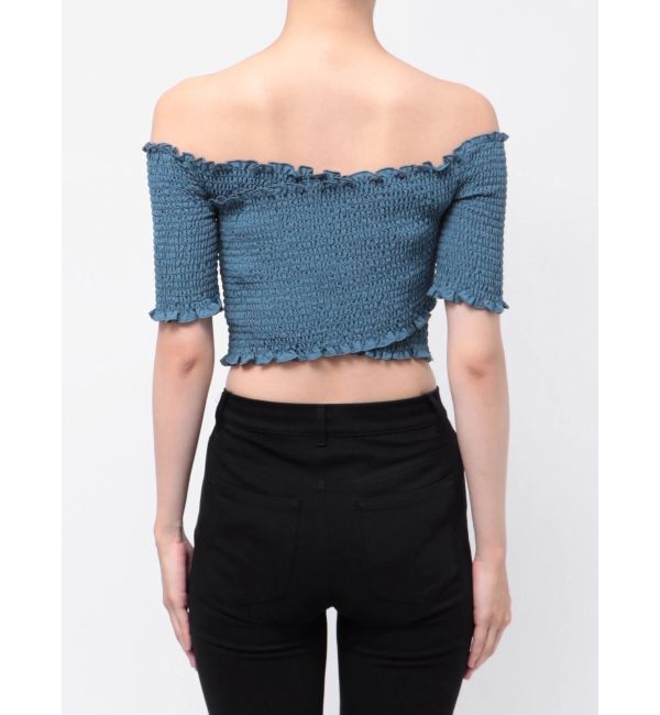 EMODA「フィットクロスバンドトップ」|Tシャツ・カットソー|