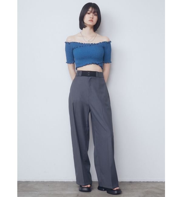 EMODA「フィットクロスバンドトップ」|Tシャツ・カットソー|