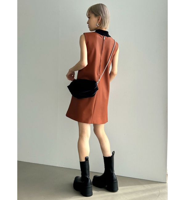 EMODA「Aラインフェイクレザーワンピース」|ワンピース|