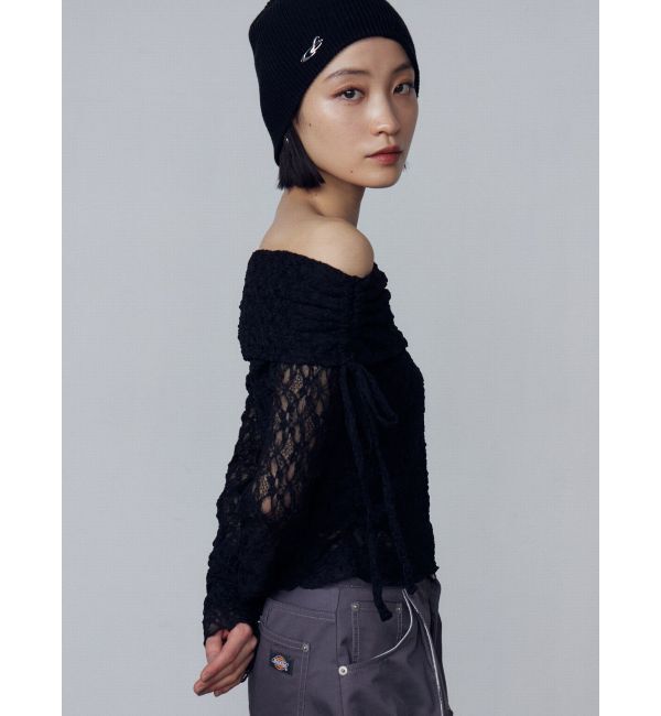 EMODA「レースオフショルダートップ」|Tシャツ・カットソー|