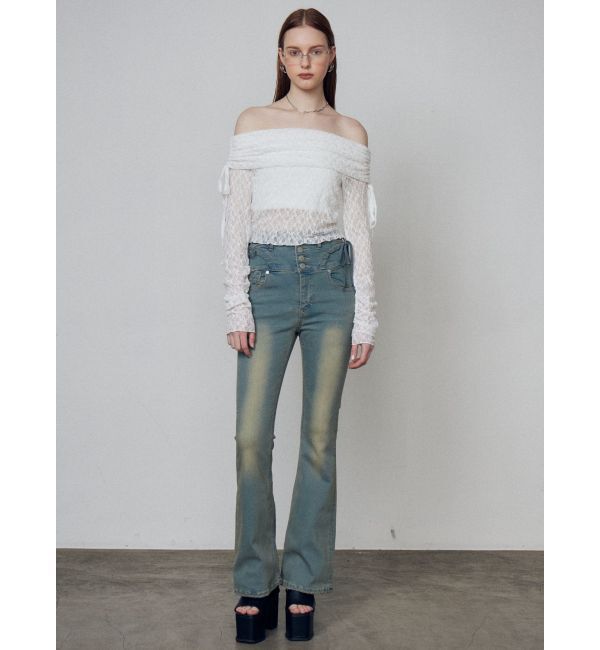 EMODA「レースオフショルダートップ」|Tシャツ・カットソー|