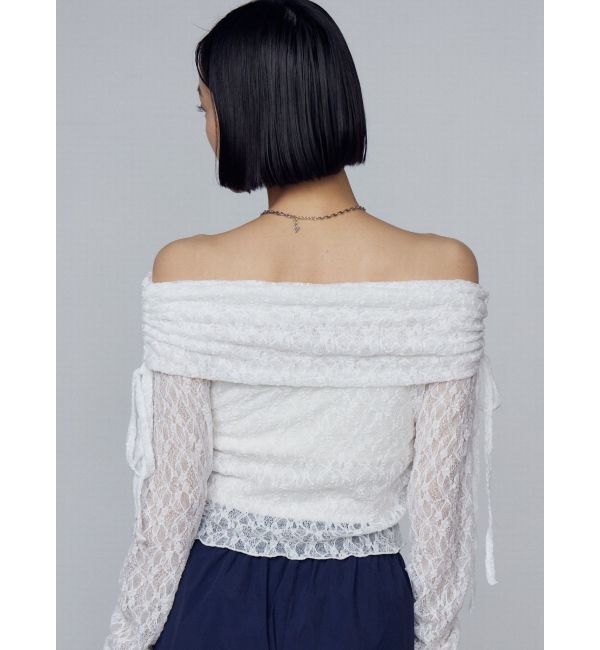 EMODA「レースオフショルダートップ」|Tシャツ・カットソー|