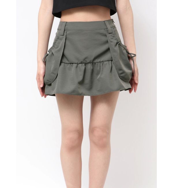 EMODA「ハングポケットフレアミニスカート」|スカート|