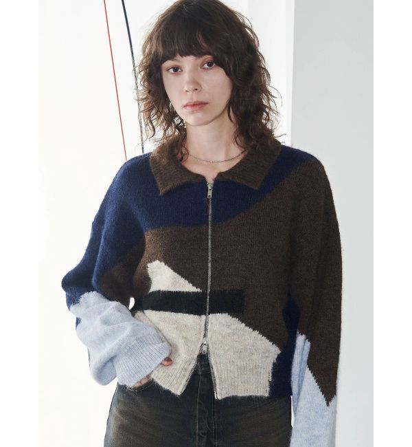 EMODA「【VEQUM】JACQUARD PATTERN KNIT」|ニット・セーター|