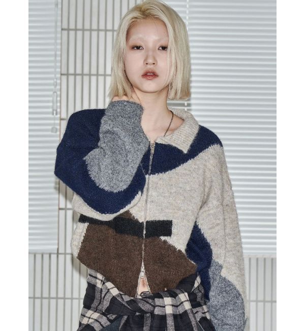 EMODA「【VEQUM】JACQUARD PATTERN KNIT」|ニット・セーター|