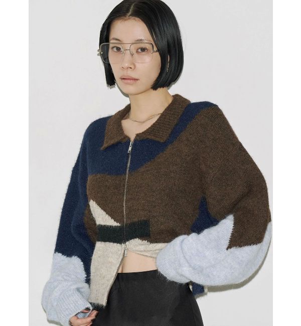 EMODA「【VEQUM】JACQUARD PATTERN KNIT」|ニット・セーター|