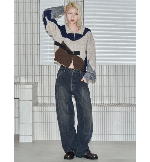 EMODA「【VEQUM】JACQUARD PATTERN KNIT」|ニット・セーター|