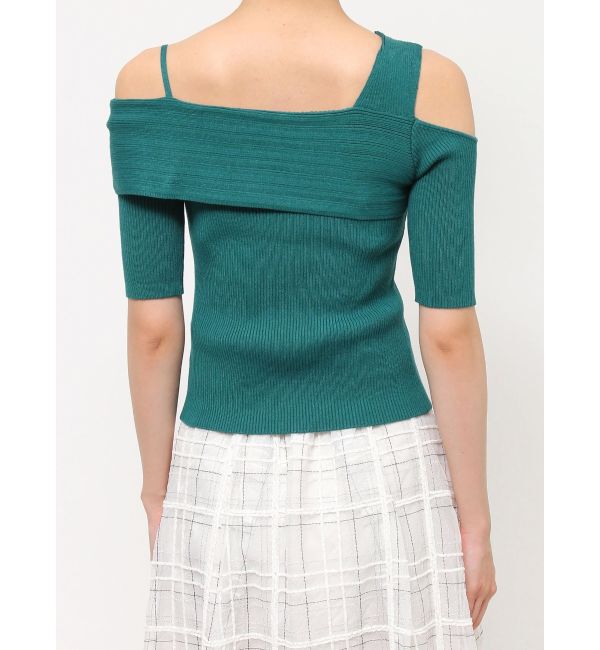 MERCURYDUO「アシンメトリーワンショルニット」|ニット・セーター|