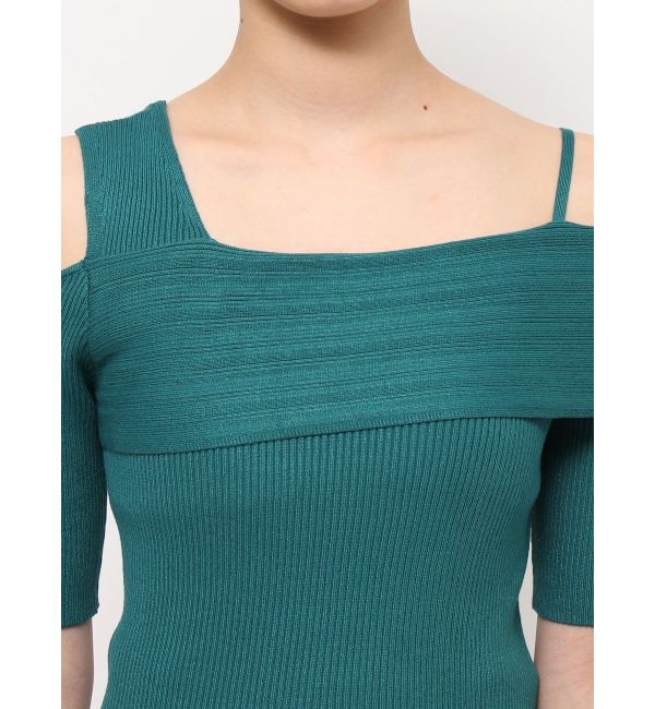 MERCURYDUO「アシンメトリーワンショルニット」|ニット・セーター|