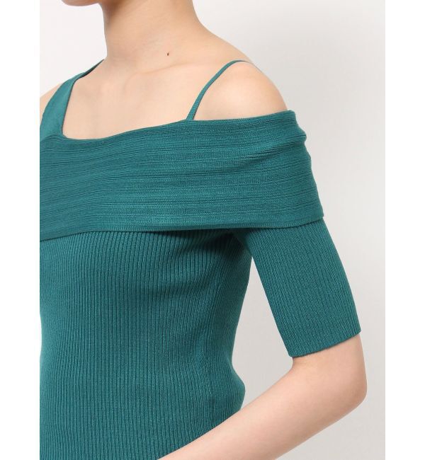 MERCURYDUO「アシンメトリーワンショルニット」|ニット・セーター|