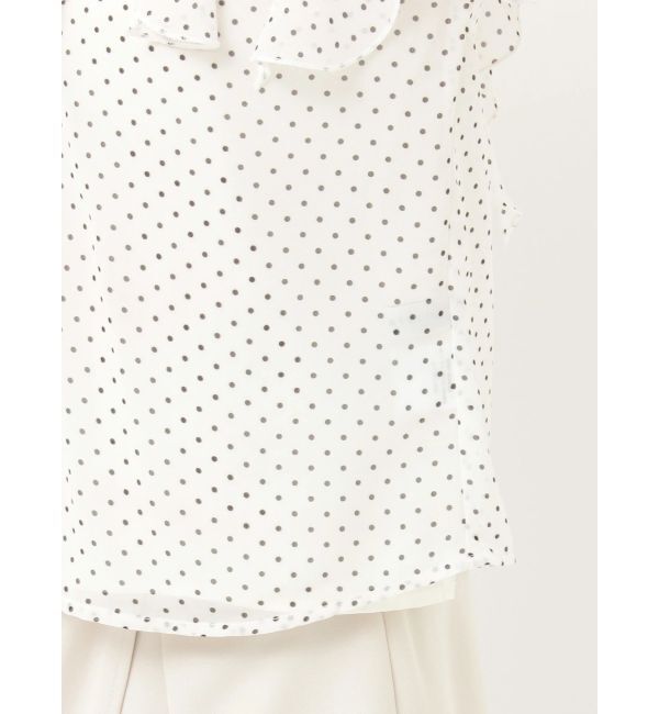 MERCURYDUO「シフォンロングスリーブラッフルブラウス」|シャツ・ブラウス|