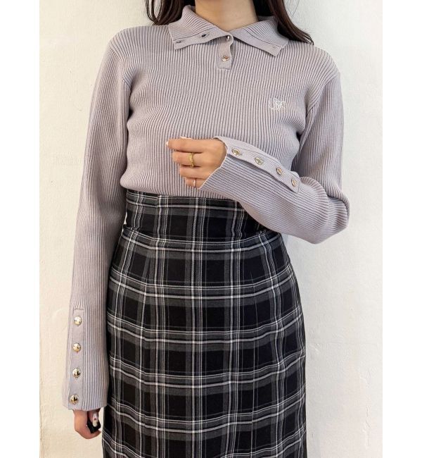 MERCURYDUO「U.S. POLO ASSN.別注 リブハイネックニット」|ニット・セーター|ラベンダー