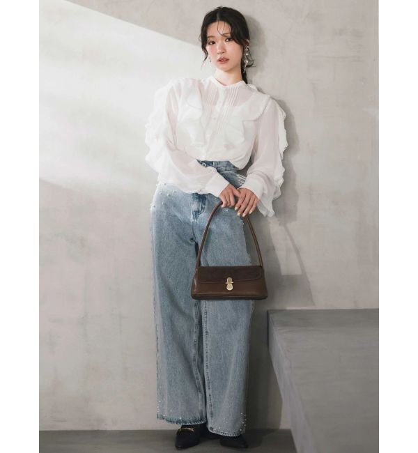 MERCURYDUO「ポイントレースブラウス」|シャツ・ブラウス|