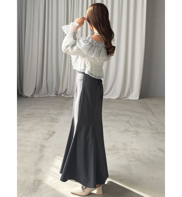 MERCURYDUO「オフショルラッフルブラウス」|シャツ・ブラウス|