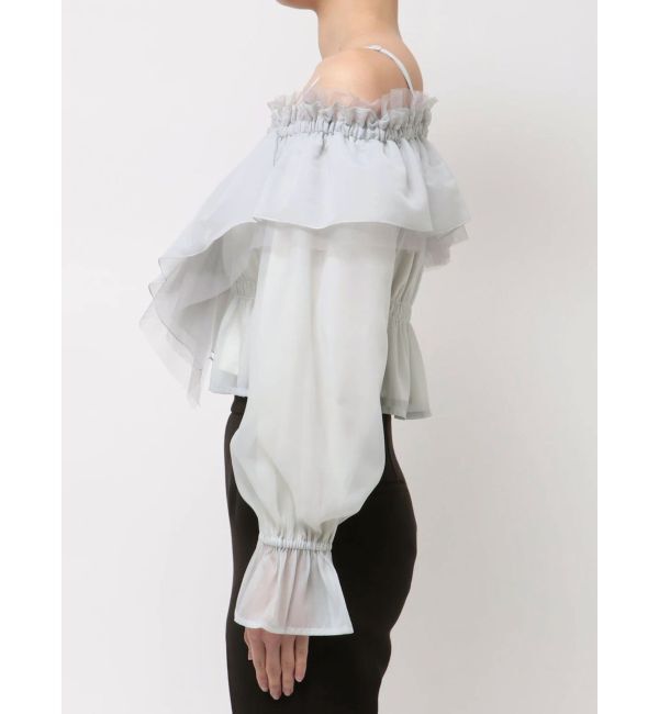 MERCURYDUO「オフショルラッフルブラウス」|シャツ・ブラウス|