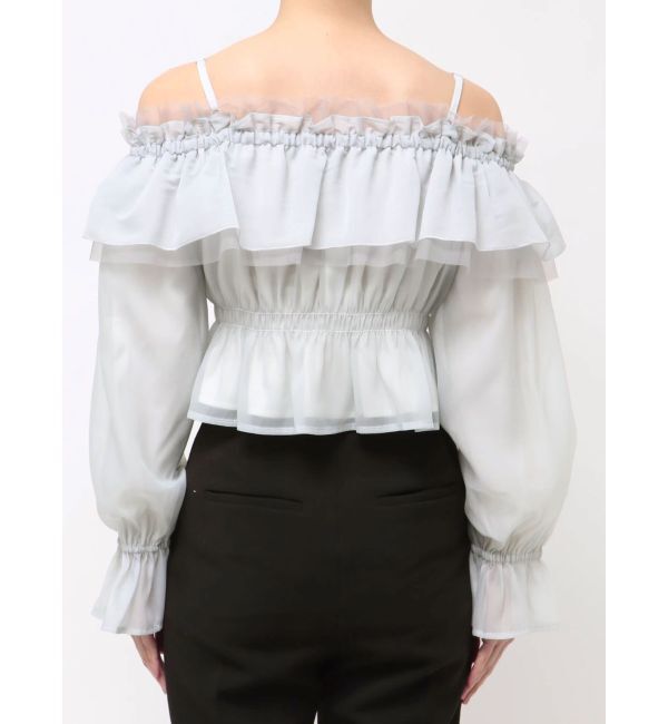 MERCURYDUO「オフショルラッフルブラウス」|シャツ・ブラウス|