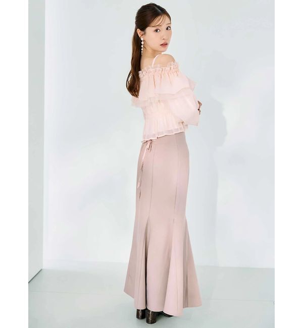 MERCURYDUO「オフショルラッフルブラウス」|シャツ・ブラウス|