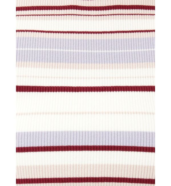 MERCURYDUO「マルチボーダークロップドニット」|ニット・セーター|