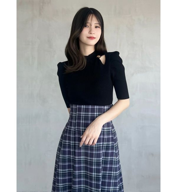 MERCURYDUO「モチーフパーツカットアウトニット」|ニット・セーター|