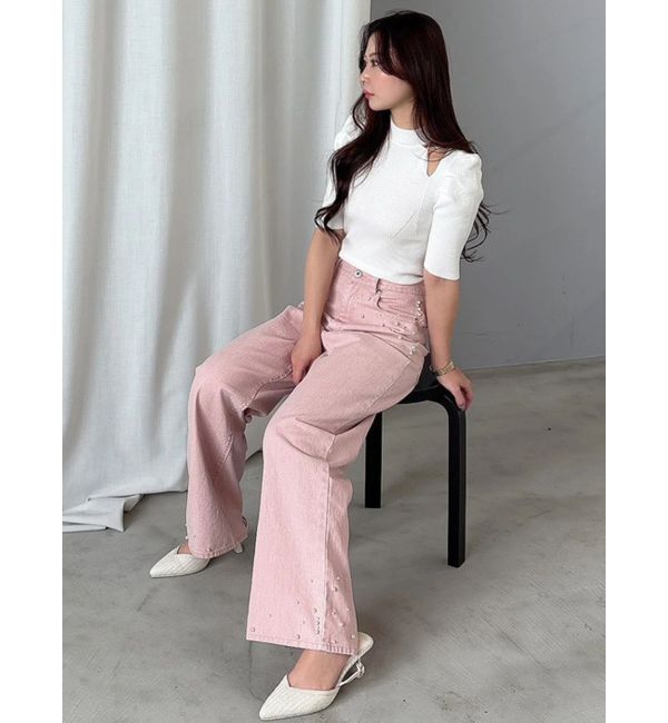 MERCURYDUO「モチーフパーツカットアウトニット」|ニット・セーター|