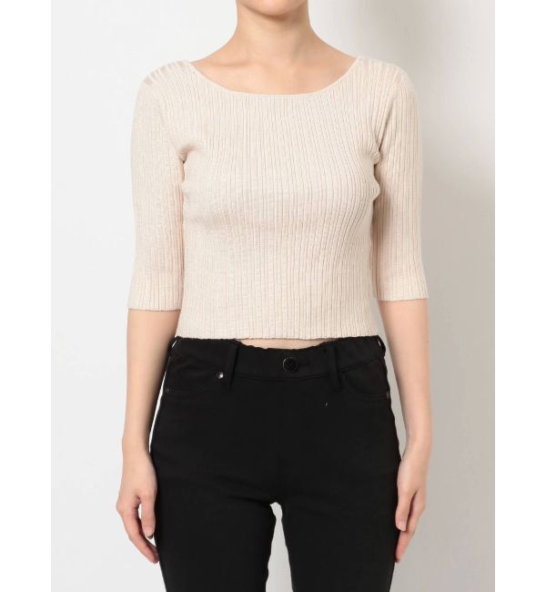 MURUA「ディープバックオープンデザインニット」|ニット・セーター|