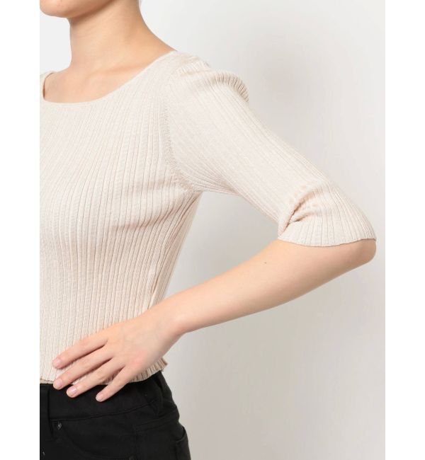 MURUA「ディープバックオープンデザインニット」|ニット・セーター|