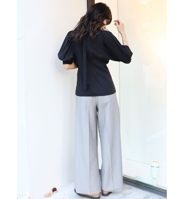 MURUA「ボウタイタックブラウス」|シャツ・ブラウス|