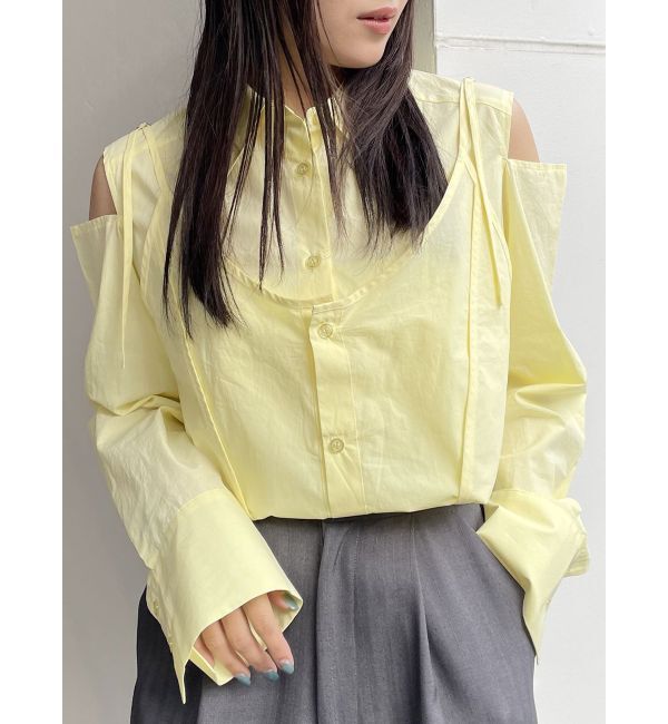 MURUA「ターンバック2wayシャツ」|シャツ・ブラウス|イエロー