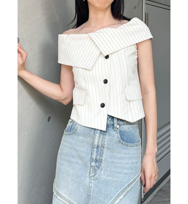 MURUA「オフショルマニッシュブラウス」|シャツ・ブラウス|