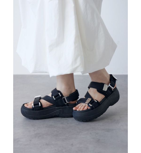 MURUA「【SHAKA】ZAMPER 2WAY EVOL CHUNKY for MURUA」|サンダル|ブラック