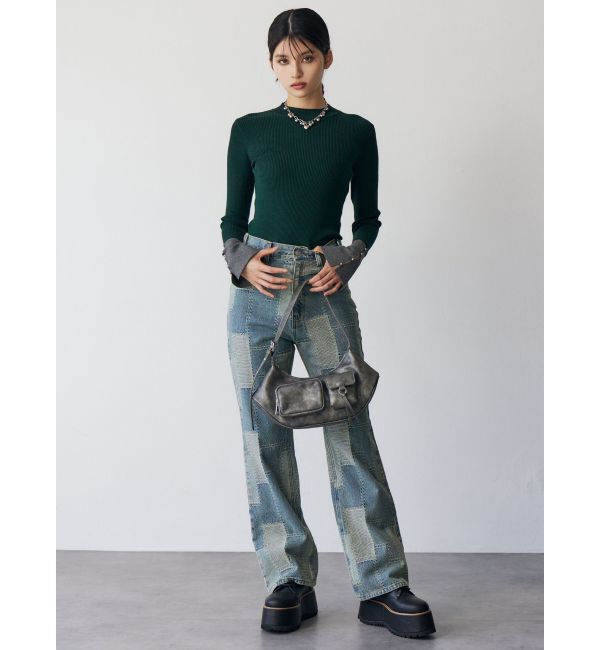 MURUA「フレアスリーブアクセントニット」|ニット・セーター|