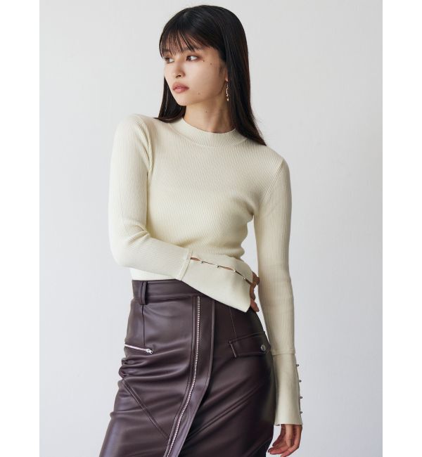 MURUA「フレアスリーブアクセントニット」|ニット・セーター|