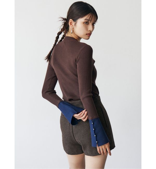 MURUA「フレアスリーブアクセントニット」|ニット・セーター|
