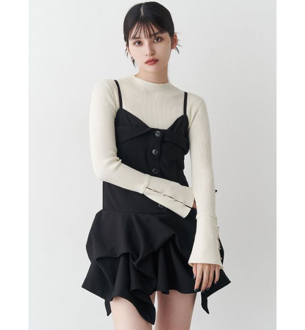 MURUA「フレアスリーブアクセントニット」|ニット・セーター|