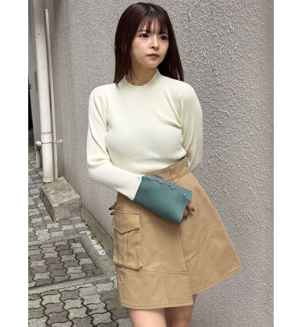 MURUA「フレアスリーブアクセントニット」|ニット・セーター|