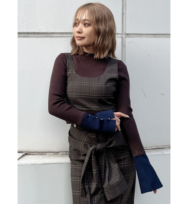 MURUA「フレアスリーブアクセントニット」|ニット・セーター|