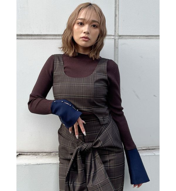 MURUA「フレアスリーブアクセントニット」|ニット・セーター|