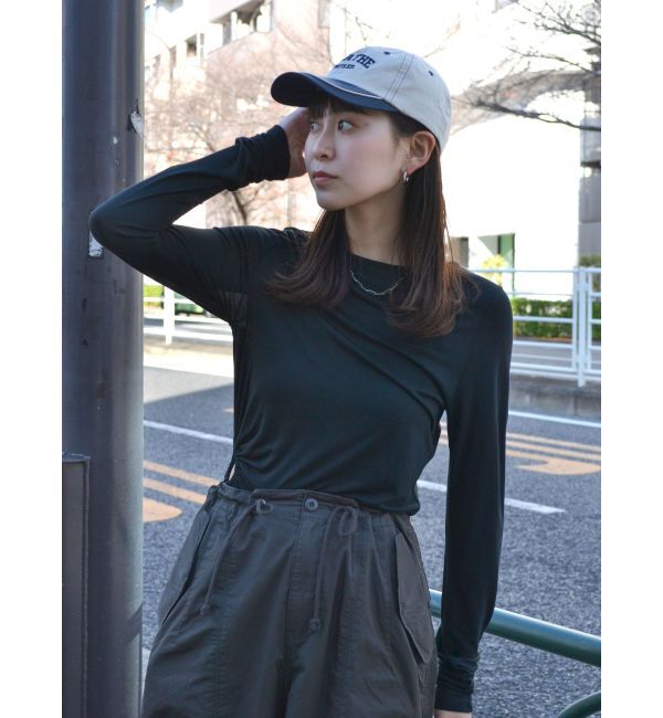 Ungrid「サイドオープンロングスリーブTee」|Tシャツ・カットソー|