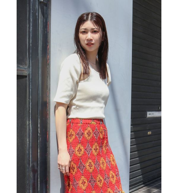 Ungrid「キャミデザインアンサンブル」|Tシャツ・カットソー|