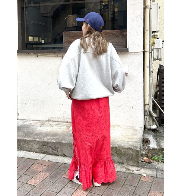 Ungrid「カットワークレースコンビスカート」|スカート|