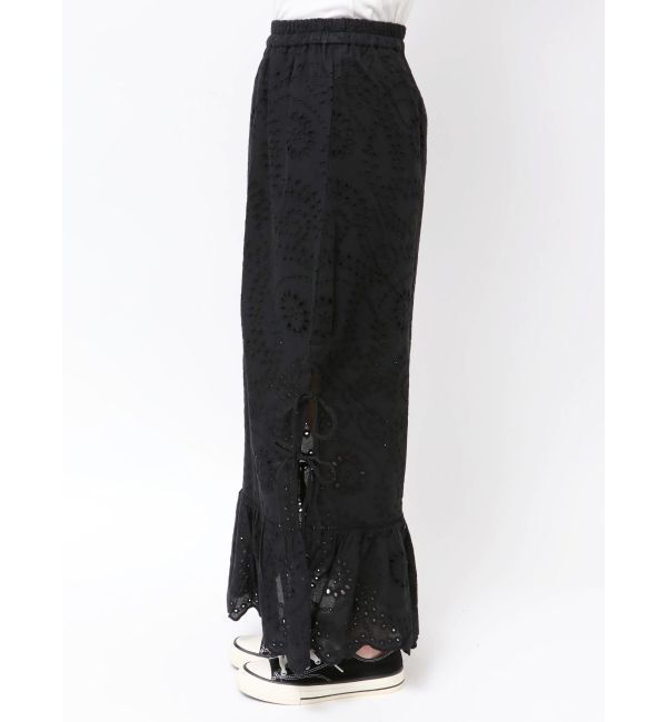 Ungrid「カットワークレースコンビスカート」|スカート|