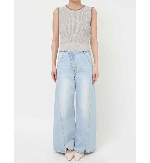 LAGUNAMOON「ミニマルメランジニットプルオーバー」|ニット・セーター|