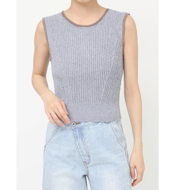 LAGUNAMOON「ミニマルメランジニットプルオーバー」|ニット・セーター|