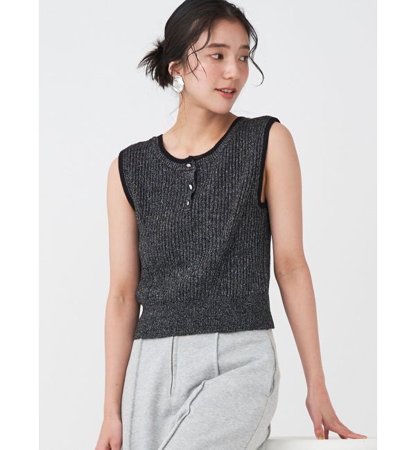 LAGUNAMOON「【追加生産】ミニマルメランジニットプルオーバー」|ニット・セーター|