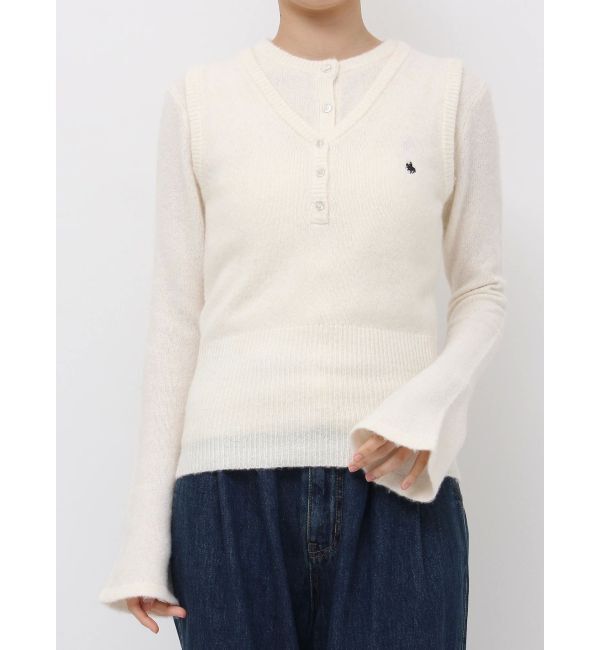 LAGUNAMOON「【POLO BCSコラボ】ヘアリーウールブレンドアンサンブル」|ニット・セーター|